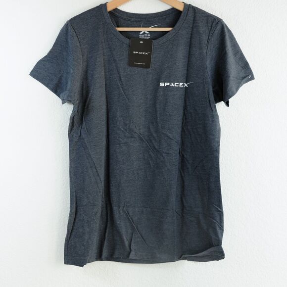 SpaceX Limited Edition T-Shirt Women Sz XL Grey Hispasat‎ Collectible - Picture 3 of 8